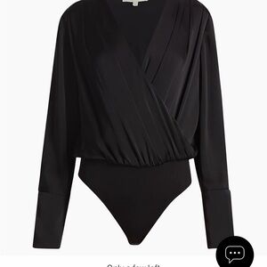 Favorite Daughter - Stylish Black Wrap Bodysuit 
NEW without tags